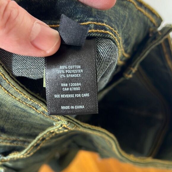 Hot Topic Denim Frayed Star Patch Pleated Mini Skirt Size Medium - Picture 3 of 5